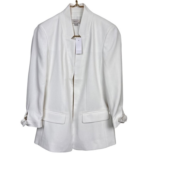 LOFT Tie Sleeve White Blazer Jackets - Picture 1 of 10